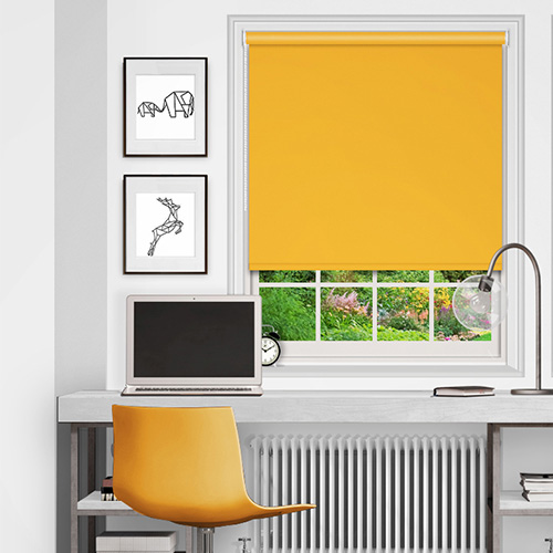 Yellow Window Blinds Brighten up the Bedroom, Living Room or Kitchen